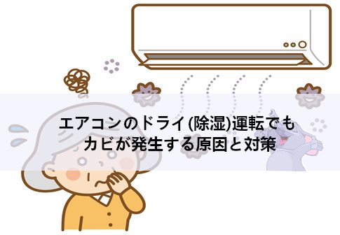 エアコンのドライ（除湿）運転でもカビが発生する原因と対策