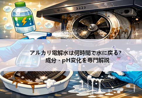 アルカリ電解水は何時間で水に戻る？成分・pH変化を専門解説